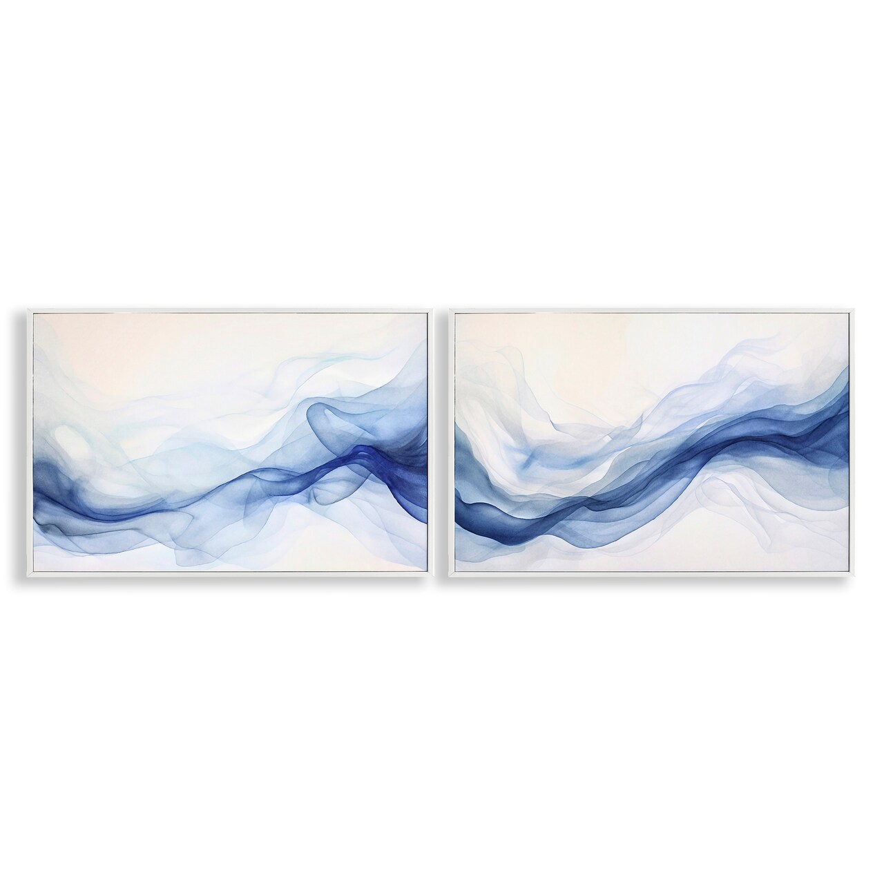 Stupell Industries Dreamy Indigo Mist 2pc Framed Giclee Set, design by Andrea Haase